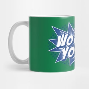 Woohoo You!!! in Blue & White Mug